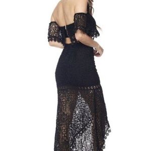 Black two piece dress